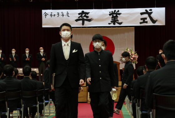 F組　退場の様子