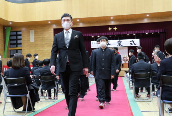 J組　退場の様子