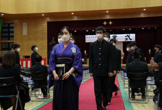 K組　退場の様子